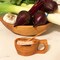 2.5-3”Dia Natural Olive Wood Handcarved Small Bowl with Spoon Rustic Kitchen Serving Bowl